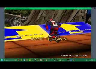 MAME 280 NAMCO SYS 23 DOWNHILL BIKERS 4K ATTRACTION MODE WIP UK ARCADES