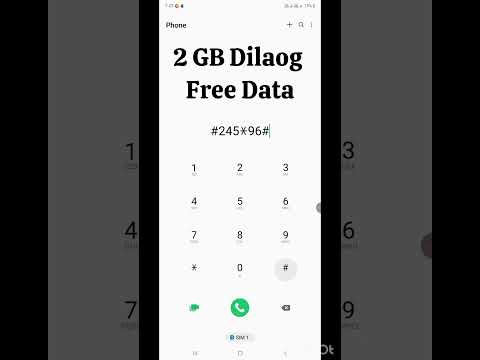 2 GB Dialog Free Data Shorts Freedata Data