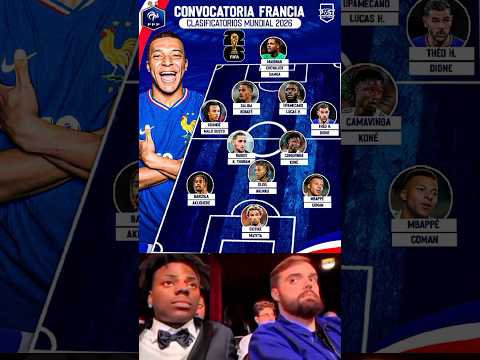 France National Team 2026 World Cup Qualifiers XI