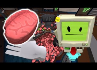 大量の脳みそと仕事体験をするVRゲーム ジョブシミュレーター