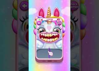 Unicorn Dental Salon Games Funny Cartoon Dentist Unicorn Gameplay Cute