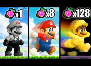  Mario Wonder But Every Seed Makes Mario FASTER