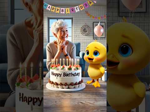 The Little Duck Makes A Cake For The Old Grandma To Celebrate Her Birthday Animation Shorts Cute