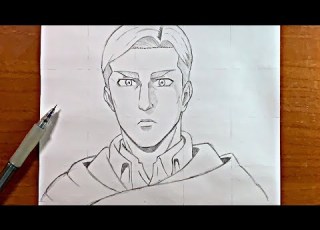  تعلم رسم القائد ايروين سميث خطوة بخطوة هجوم العمالقة