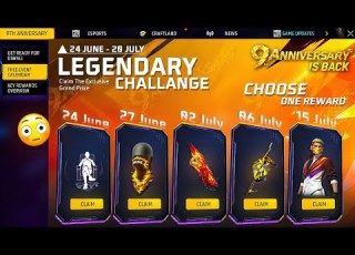 24 June Login Free Rewards 9th Anniversary Event Free Fire Ob54 Magic Cube Store Update Freefire