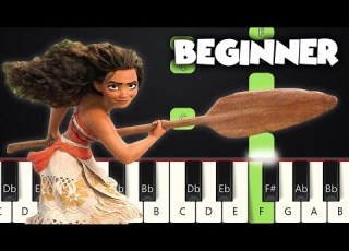 How Far I Ll Go Moana BEGINNER PIANO TUTORIAL SHEET MUSIC By Betacustic