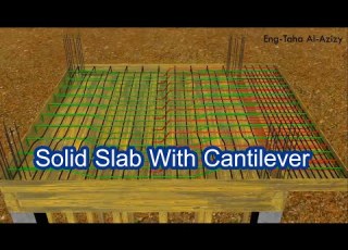 Solid Slab With Cantilever Detailing 3D