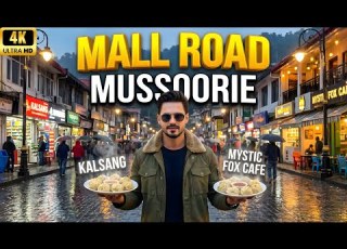 Exploring Mussoorie Mall Road Street Food Adventure And Walking Tour BEST MOMOS In Mussoorie