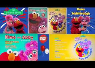Sesame Street Elmo And Abby Double Feature DVD Menu Walkthrough 3 4th Of July Special