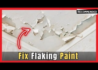  How To Fix Flaking Peeling Bubbled Paint Bathroom Ceiling DIY