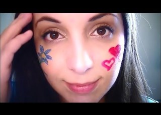  ASMR Face Painting Role Play Ear To Ear Binaural Triggers For Relaxation