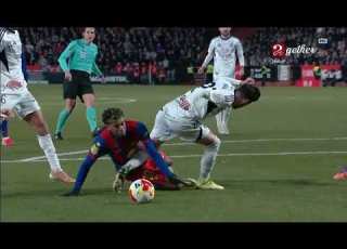 مباراة برشلونة ضد الباستي اليوم أداء خرافي الامين يامال