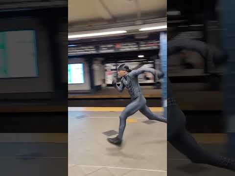Spiderman Doing Parkour In The Subway Shorts