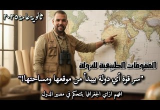 جغرافيا تالتة ثانوي درس المقومات الطبيعية للدولة بطريقة مستحيل تنساها