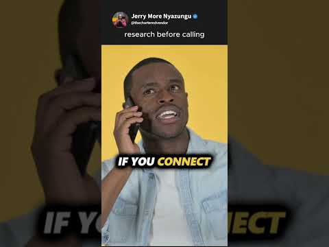 RESEARCH BEFORE CALLING