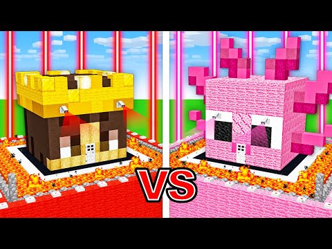 MONGO Vs AXY MOST Secure House Battle In Minecraft
