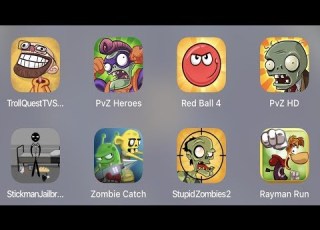 Troll Quest TV PVZ Heroes Red Ball 4 PVZ HD Stickman Bank Zombie Catcher Stupid Zombies 2
