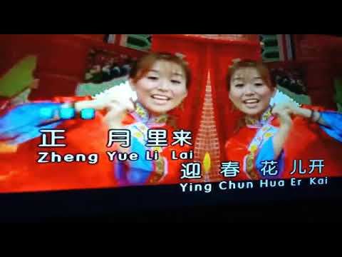 宋军 敲锣打鼓迎新年 迎春花 417