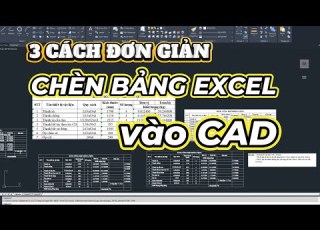  3 Cách đơn Giản Chèn Bảng Từ Word Excel Vào CAD Chỉnh Sửa Bảng Liên Kết Bởi Datalink Và Lệnh OLE