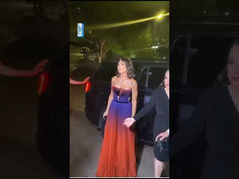 لحظة وصول الممثلة كاريس بشار إلى الموركس دور