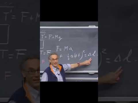 Walter Lewin Illustrates The Effect Of Inertia On A System