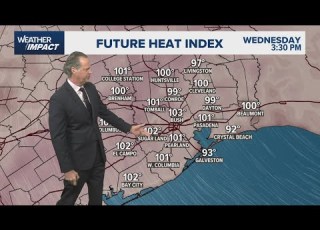  Hot And Humid Around Houston With Chances For Showers Increasing Into The Weekend