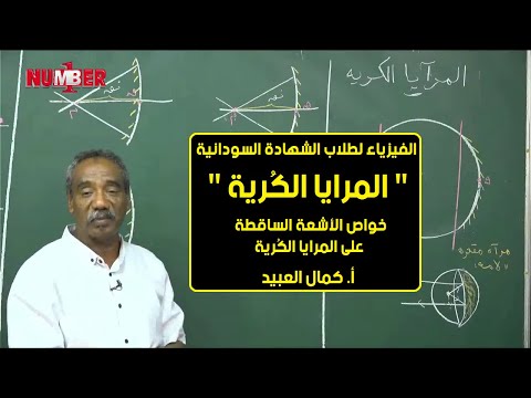 الفيزياء المرايا الك رية أ كمال العبيد حصص الشهادة السودانية