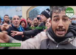كار ثة إنهيار منزلين بالحي المحمدي البيضاء وسقوط ضحايا وعالقين في الانقاظ ياربي السلامة