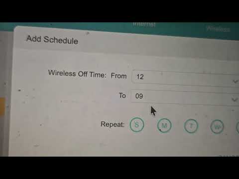 تحديد وقت الإنترنت للأطفال طريقة إطفاء وتشغيل شبكة الواي فاي تلقائيا في راوتر Archer C80