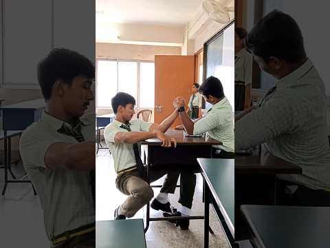 Arm Wrestling Match Biswa Vs Kabish The Central Modern School Armwresting Fitness Shorts