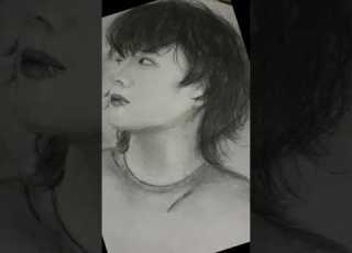  Jungkook Drawing Art Jungkook Drawing Bts Btsarmy Kpop Shorts Youtubeshorts 방탄소년단 Sketch