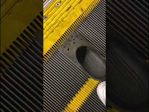 Cinderella Lost Her Croc On Disneyland Escalator Cinderella Lost Her Croc On Disneyland Escalator