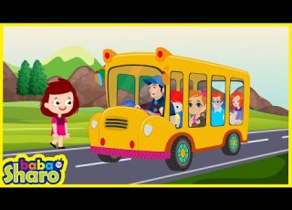 Wheels On The Bus Goes Round And Round EP02 Kids Songs Nursery Rhymes By BabaSharo TV