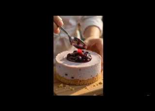 From Tiny Ingredients To A Dreamy Blueberry Cheesecake MiniPanStories MiniatureRecipes