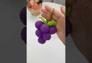 Crochet A Bunch Of Grapes With Me Today It S So Cute Crochetkeychain Crochettoys