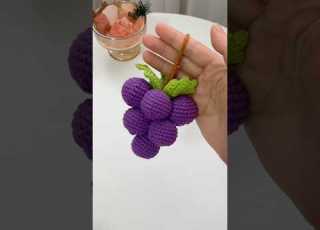 Crochet A Bunch Of Grapes With Me Today It S So Cute Crochetkeychain Crochettoys