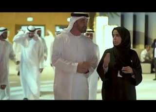 محمد بن زايد خلال حضوره الأمسية الرمضانية لحكومة أبوظبي برزة أبوظبي