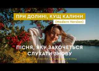  При долині кущ калини Modern Ukrainian Folk Version Official Audio
