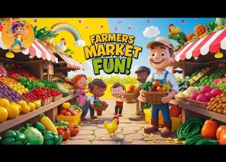  Explore The Farmer S Market Fun Educational Song For Kids Fresh Fruits Veggies