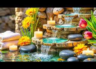  Relaxing Water Sounds With Meditation Music Stress Anxiety Relief Calm Mind Deep Sleep Healing