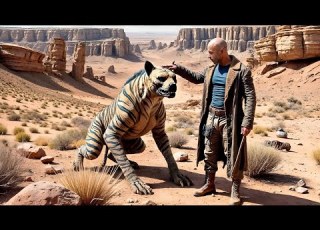 رجل يصحى من الغيبوبة فيجد نفسه في الصحراء وحيد بلا ماء او اكل وحواليه حيوانات مفترسة فماذا سيفعل