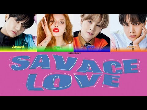 BTS 방탄소년단 Savage Love Remix Bts And You 8th Member Color Coded Lyrics Han Rom Eng Korean