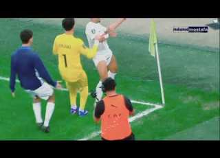 هدف الزمالك الاول فى مرمي شباب بلوزداد عن طريق خوان بیزیرا