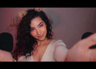 ASMR Touching Your Face While I Whisper For Deep Sleep