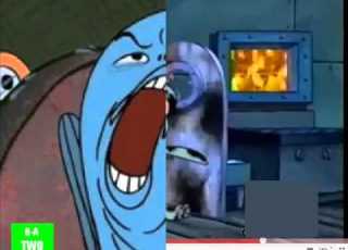 B A TWO IDENT Duagahh Squidward