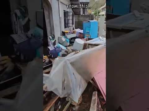 After A Month Na Pag Salanta Ni Bagyong Uwan Ito Na Ngayon Yung Bahay Namin Unti Unti Nag Bumabangon