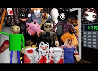 ホラー全員集合 殺人鬼キャラクターたちが襲ってくる 恐怖のエレベーター で生き残れ ロブロックス ROBLOX