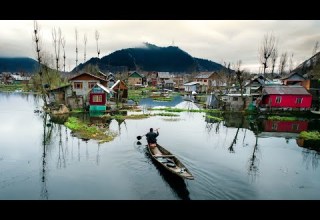 Kashmir Village Life Of Dal Lake Srinagar Floating Village And Market