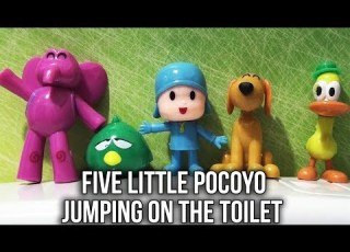  Five Little Pocoyo Jumping On The Toilet Five Little Monkeys Jumping On The Bed Nursery Rhymes
