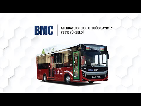 AZERBAYCAN DAKİ OTOBÜS SAYIMIZ 735 E YÜKSELDİ